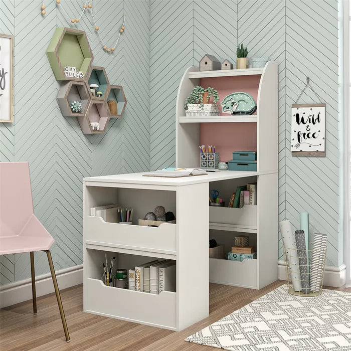 Kids Art Table and Wall Storage