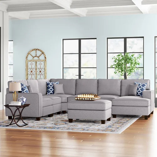 Left hand facing modular outlet sectional