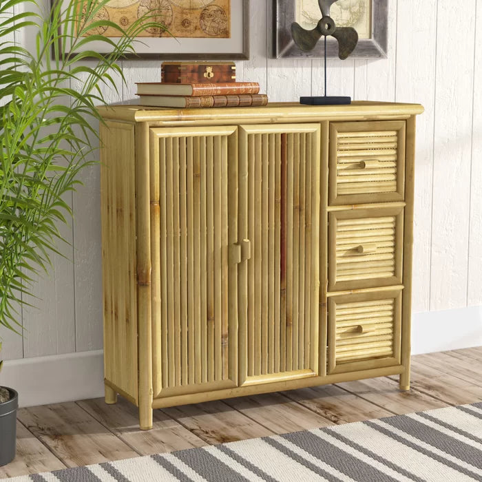 Bamboo accent sale cabinet