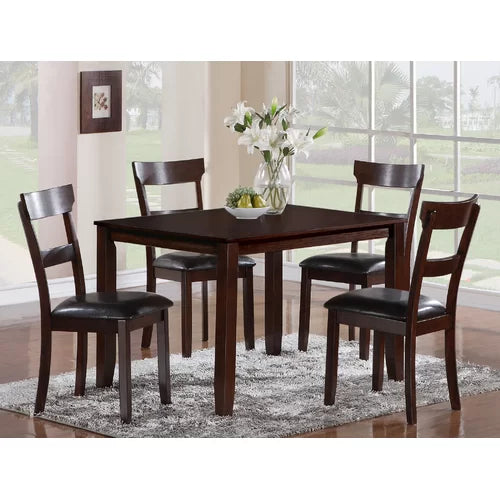 Espresso Wilmoth 4 Person Dining Set Indoor Aesthetic Design div