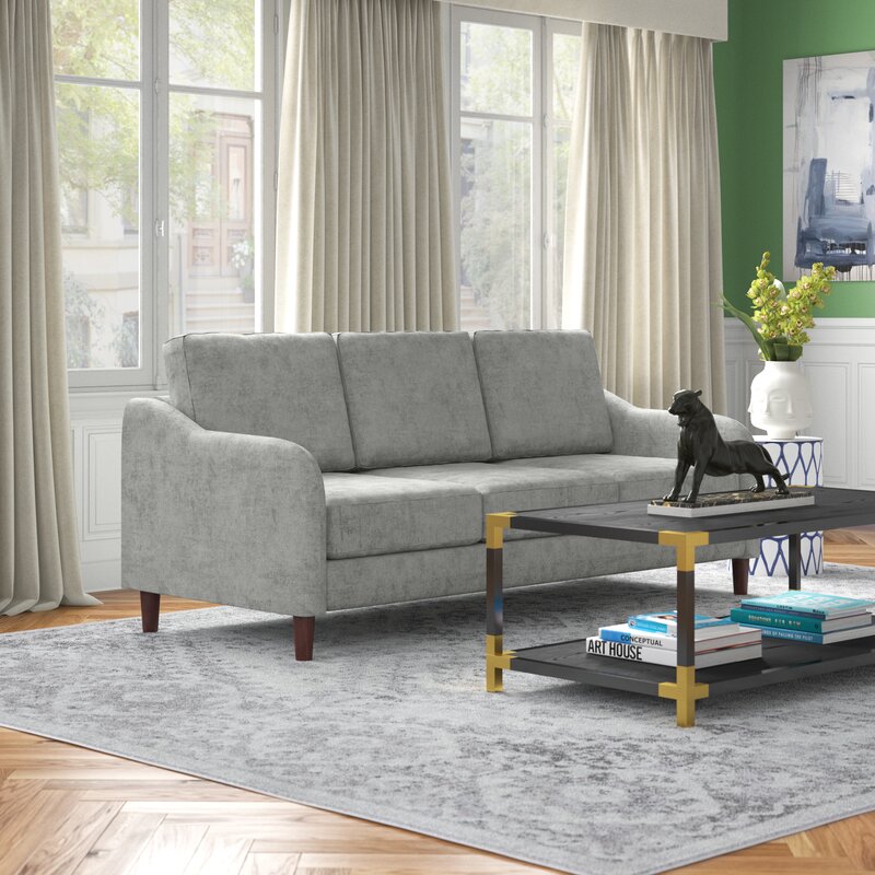 Classic round sales arm sofa