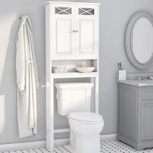 Donnell Solid Wood Freestanding Over-the-Toilet Storage