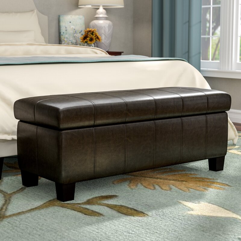 Victoria upholstered flip top storage outlet bench