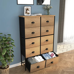 10 Drawer 31.5'' W Durable Wooden Top Offer Plenty Storage Space