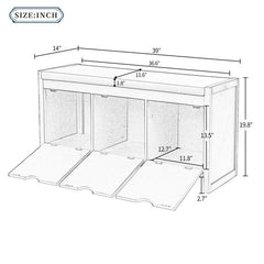 1 - Antique Navy 10 Pair Shoe Storage Cabinet Perfect Inconspicuous Storage Option To Store your Personal