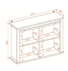 Farmhouse White MDF Bathroom Wall Cabinet Perfect Solution for Smaller Bathrooms