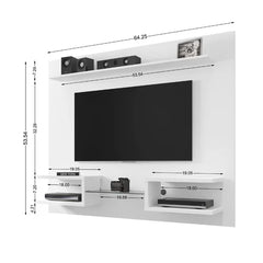 White Kitterman Floating Entertainment Center for TVs up to 50"