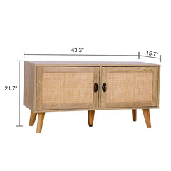 21.7'' Tall 2 - Door Accent Cabinet Offers Two Large Ample Storage Cabinet Spaces for Displaying your Favorite Decorative Accessories