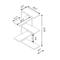 Walnut 5 Tier Corner Shelf Perfect for Organizing at Home or Office