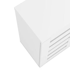 White 12 Pair Shoe Storage Cabinet Adjustable Shelves Perfect Organize