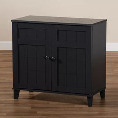 4 Shelves 12 Pair Shoe Storage Cabinet Provides Additional Storage Space