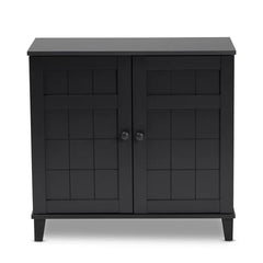4 Shelves 12 Pair Shoe Storage Cabinet Provides Additional Storage Space