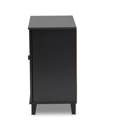 4 Shelves 12 Pair Shoe Storage Cabinet Provides Additional Storage Space
