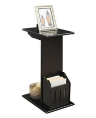 C-shape End Table - Black. Lend Casual Style to your Living Area Perfect for Organize