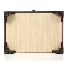 22.5'' Tall 2 - Drawer Nightstand in Cappuccino/Antique Brass