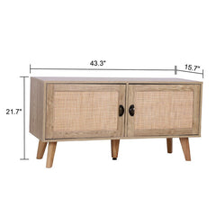 21.7'' Tall 2 - Door Accent Cabinet Offers Two Large Ample Storage Cabinet Spaces for Displaying your Favorite Decorative Accessories