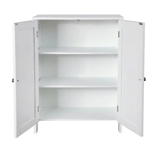 White 23.62'' W x 31.5'' H x 11.81'' D Free-Standing Bathroom Cabinet Design