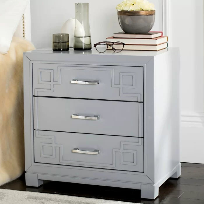 25'' Tall 3 - Drawer Solid Wood Nightstand Perfect Adding Storage Space