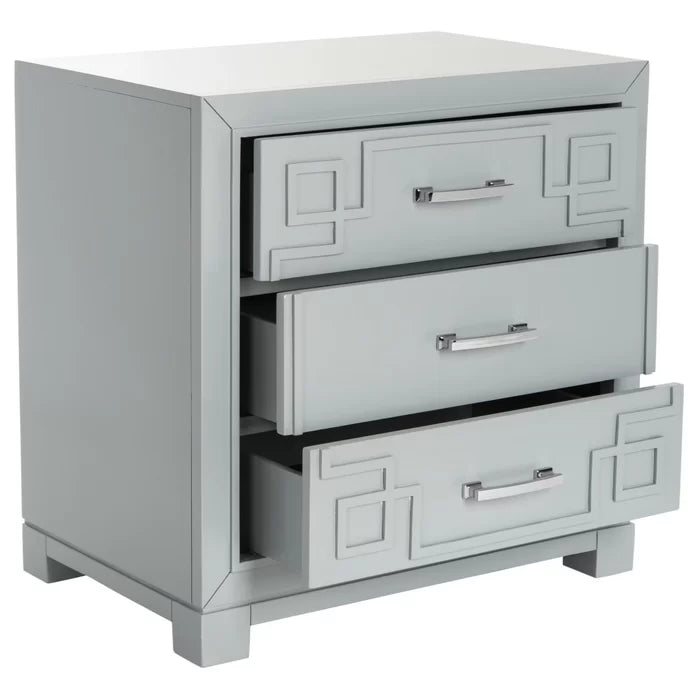 25'' Tall 3 - Drawer Solid Wood Nightstand Perfect Adding Storage Space