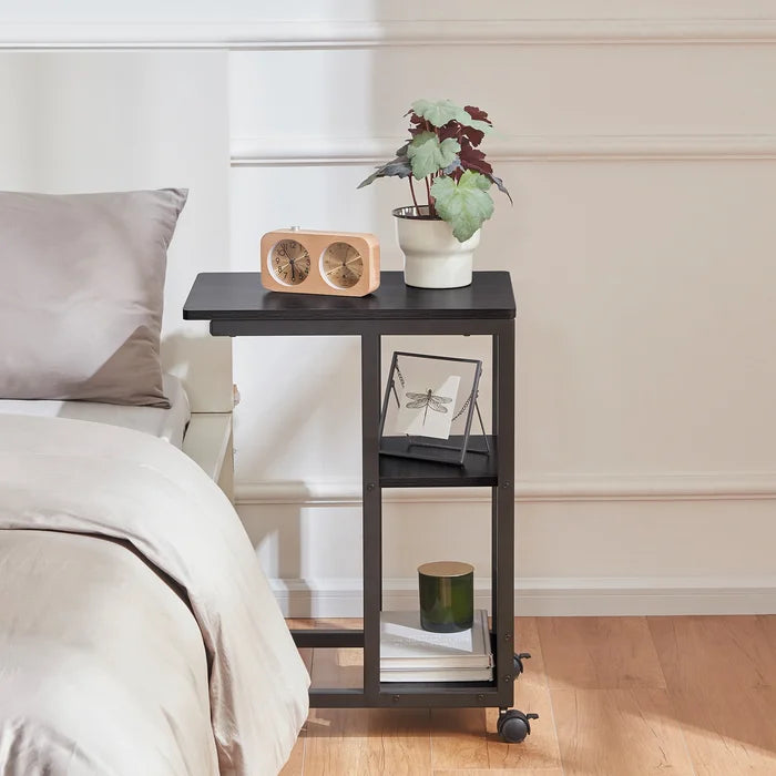 26.6'' Tall C Table End Table Metal Frame is Coated in Anti-Rust Durability and Stability
