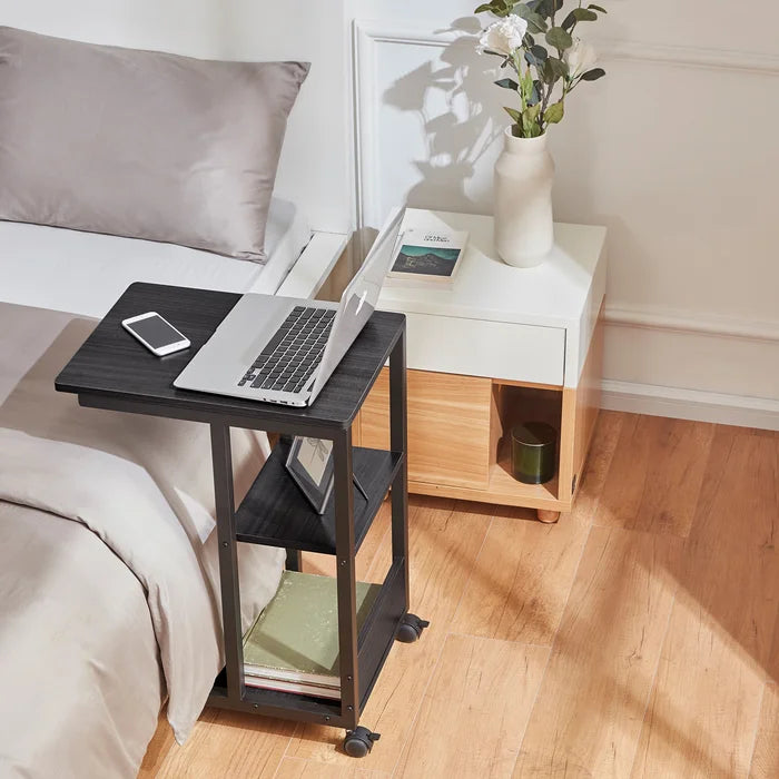26.6'' Tall C Table End Table Metal Frame is Coated in Anti-Rust Durability and Stability