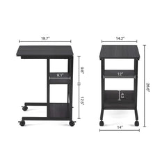 26.6'' Tall C Table End Table Metal Frame is Coated in Anti-Rust Durability and Stability