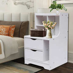 27.56'' Tall 2 - Drawer Soft Close Drawers Nightstand in White Provide Storage Space
