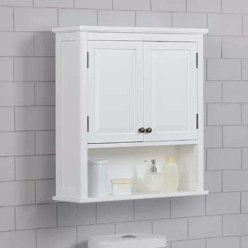 27'' W x 29'' H x 9'' D Wall Mounted Bathroom Cabinet Each Shelf Height Depth
