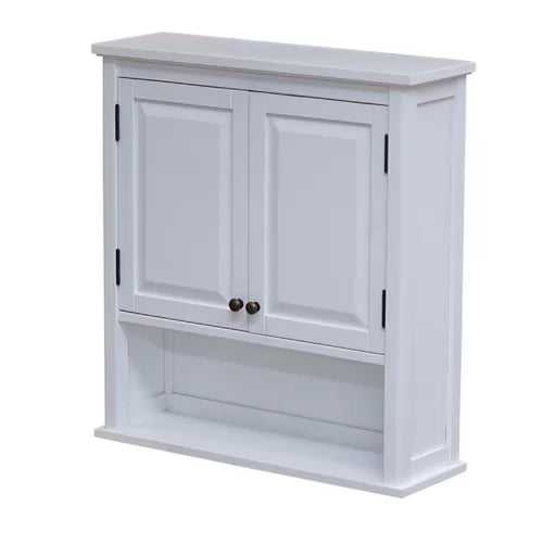 27'' W x 29'' H x 9'' D Wall Mounted Bathroom Cabinet Each Shelf Height Depth