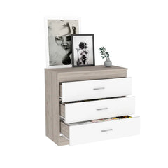 White 29.7'' Tall 3 - Drawer Nightstand Three Spacious Drawers Perfect Organize