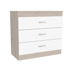 White 29.7'' Tall 3 - Drawer Nightstand Three Spacious Drawers Perfect Organize