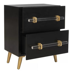 29'' Tall 2 - Drawer Nightstand in Black Offer Plenty Storage Space