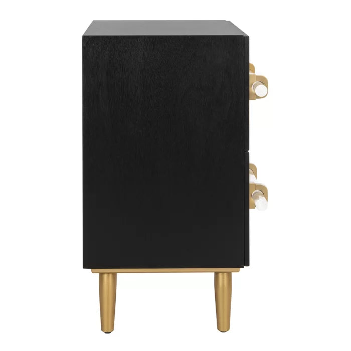 29'' Tall 2 - Drawer Nightstand in Black Offer Plenty Storage Space