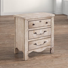 29'' Tall 3 - Drawer Nightstand Perfect Perch for your Latest Reads or that Late-Night Glass of Water, this Nightstand is your Bedside