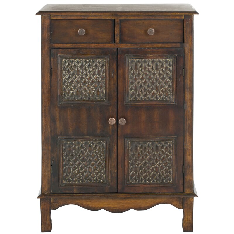 29'' Tall Solid Wood 2 - Door Accent Cabinet Great for your Living Room, Bedroom Perfect for Organize