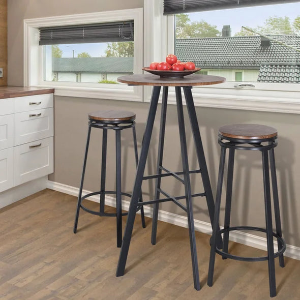 2 - Person Bar Height Dining Set Modern Style Perfect for Kitchen or Dining Room