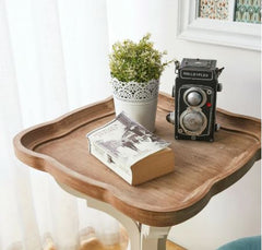 Rustic Farmhouse Tray Top End Table End Table is A Stylish Sidekick for Any Sofa, Bed, Little-Used Corner or Small Spaces