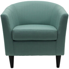 31.50'' Wide Barrel Chair Spa Green Foam Filled Polyester Blend Fabric