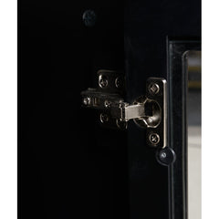 31'' Tall Medium-Density Fireboard 2 Door Accent Cabinet Black