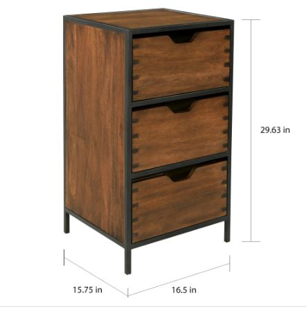 3-drawer Storage Cabinet Make A Space for Storage and Organization with this Charming Three-Drawer Storage Cabinet
