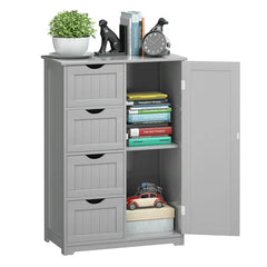 32'' Tall 1 - Door Accent Cabinet Simple And Stylish Design Suitable For Bathrooms, Bedrooms, Living Rooms