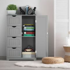 32'' Tall 1 - Door Accent Cabinet Simple And Stylish Design Suitable For Bathrooms, Bedrooms, Living Rooms