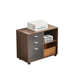 32'' Wide 3 -Drawer Mobile Lateral Filing Cabinet Add Storage to your Home Office