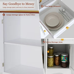 32" Kitchen Pantry Provide Ample Storage Spac Perfect For Kirchen Space