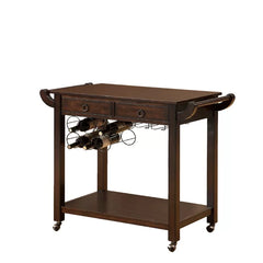 39.75'' Wide Rolling Kitchen Cart Offer Additional Storage Space