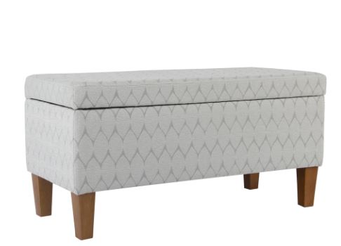 Large Textured Storage Bench Add Style and Storage to Any Room in your Home with Our Classic Large Storage Bench