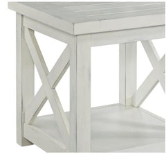 Off-White End Table Perfect for Master Bedroom or Making a Guest Room
