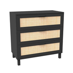 Black 3 Drawer 31.2'' W Chest Practical Yet Stylish Piece Natural Looking Furniture