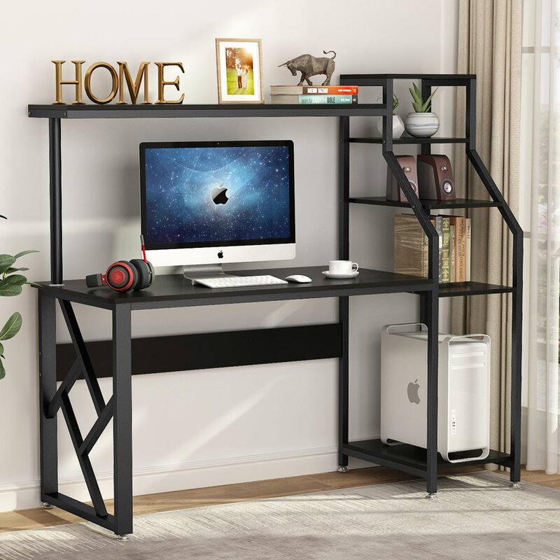 3 Piece Indoor Rectangular Computer Desk Office Set with Hutch