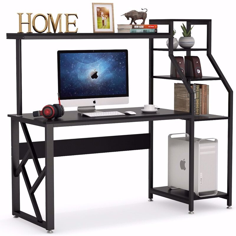 3 Piece Indoor Rectangular Computer Desk Office Set with Hutch